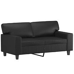 Avis Maison Chic Ensemble de canapés 2 pcs, Canapé droit Sofa pour Salon noir similicuir -GKD238543