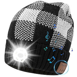 Universal Bluetooth 5.0 Chapeau tricoté extérieur nuit à pêche nocturne LED Light Bluetooth 