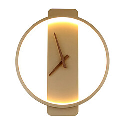 Horloge Murale De Lampe à LED Moderne Mécanisme à Quartz Silencieux Minimaliste, Décor à La Maison Or Rond horloge murale minimaliste horloges de cuisine décoration murale