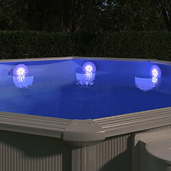 vidaXL Lampe LED flottante submersible de piscine Multicolore 