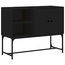 vidaXL Buffet noir 100x40x79,5 cm bois d'ingénierie