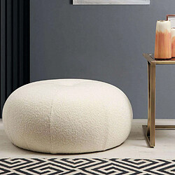 Hanah Home Pouf rond intérieur bouclette Tina.