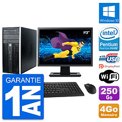 PC Tour HP Pro 6300 CMT Ecran 19" G630 RAM 4Go Disque Dur 250Go Windows 10 Wifi - Occasion