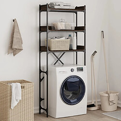 vidaXL Étagère de lave-linge chêne marron 67x25x163 cm bois ingénierie 