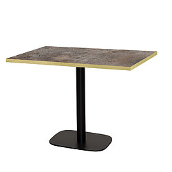 Restootab Table 120x70cm - modèle Round cladeira chants laiton