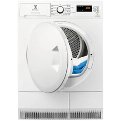 Sèche-linge pompe à chaleur avec condenseur 60cm 8kg blanc - edhf2812wc - ELECTROLUX