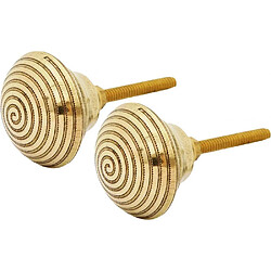 Tranquillo Bouton de porte conique spirale (Lot de 2). Bouton de porte conique spirale (Lot de 2)