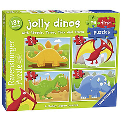 Ravensburger - 7289 - My First Puzzles - Jolly Dinos - Puzzles avec Dinosaures de 2, 3, 4 et 5 pièces