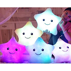 Universal Oreiller en peluche lumineux mignon de la star - lumière LED dans le jouet noir (jaune)