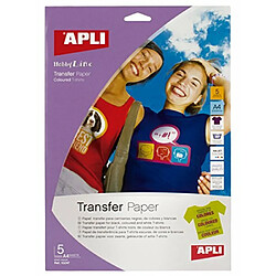 Acheter Apli Sac de 5 Papiers de transfert thermique jet d'encre