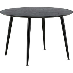 Venture Home Table ronde 115cm MDF et acier Dipp.