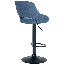 Non Tabouret de bar Milet tissu noir pas cher