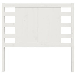 Avis Maison Chic Tête de lit moderne pour chambre - Décoration de lit Blanc 81x4x100 cm Bois massif de pin -MN88826