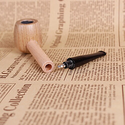 Wewoo Creative Pipe En Bois Massif Portable À Tabac Filtre À Fumée À Fumer Embouchure Porte-Cigarette