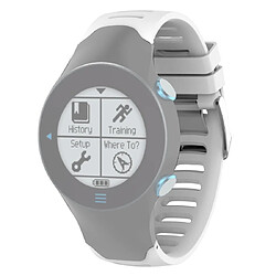 Wewoo Bracelet pour montre connectée de en silicone Smartwatch Garmin Forerunner 610 blanc