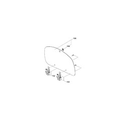 Dometic DESSUS VERRE REP 100