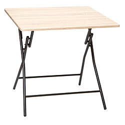 Five Simply Smart Table Pliante 80 x 80 cm Effet Bois - Five