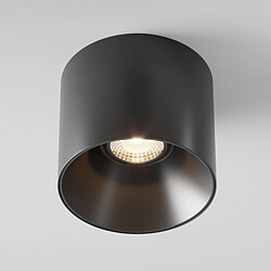 MAYTONI Downlight monté en surface à intensité variable noir, 12,5 cm 3000K 