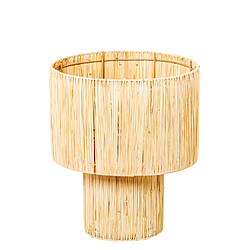 Lampe de bureau Alexandra House Living Beige Naturel osier Rotin Fibre naturelle 40 W 30 x 36 x 30 cm 