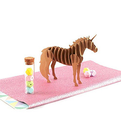 Graines Creatives Maquette de licorne en carton 21,5 x 17 x 4 cm