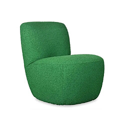 OPJET Fauteuil tissu Fauteuil Eve bouclette vert