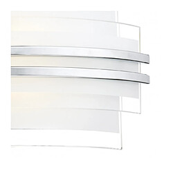 Avis Luminaire Center Applique murale Sector blanc et verre opale 1 ampoule