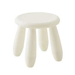 Wewoo Tabouret coloré en plastique pour enfants blanc