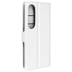 Avizar Étui pour Sony Xperia 1 VI Clapet Portefeuille Languette Magnétique Blanc