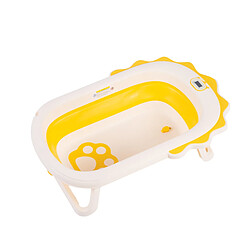 K IKIDO pliant baignoire pour bébé, en ligne avec bébé et nouvelle baignoire pour bébé (jaune) 