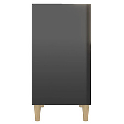 Acheter vidaXL Buffet noir brillant 57x35x70 cm bois d'ingénierie