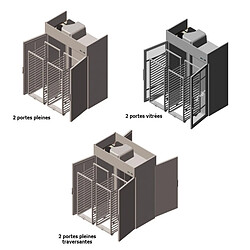 Avis Armoire Réfrigérée à Chariot Positive Vitrées - GN 2/1 et 600 x 400 Groupe Logé 1950 L- Coldline