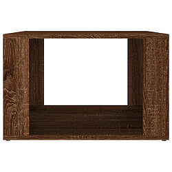 Maison Chic Table de chevet,Table de nuit,Table d'appoint pour salon Chêne marron 57x55x36 cm Bois d'ingénierie -MN43864 pas cher