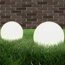 vidaXL Lampes à LED sous forme de boule 4 pcs Sphérique 20 cm PMMA