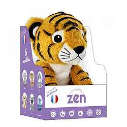 ZEN Bouillotte peluche déhoussable 25cm + sachet lavande - Tigre Jaune