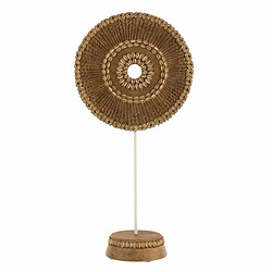 Paris Prix Statuette Déco Cercle sur Pied 49cm Marron & Blanc