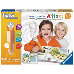 tiptoi - Coffret complet lecteur interactif + Livre Atlas - Ravensburger - Jeu électronique éducatif - Des 5 ans