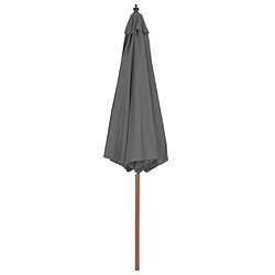 Avis Maison Chic Parasol Jardin | Parasol d'extérieur avec mat en bois 300 cm Anthracite - GKD96631