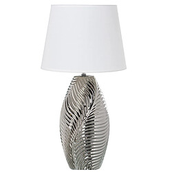 Lampe de bureau Alexandra House Living Blanc Argenté Céramique 60 W 19 x 43 x 19 cm 