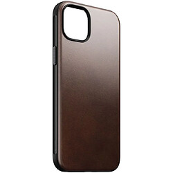 Nomad Coque Modern en cuir Horween pour iPhone 15 Plus Marron