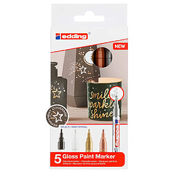 edding Marqueurs à peinture brillante 5 pcs Multicolore 753