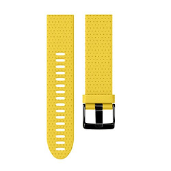 Avis Wewoo Bracelet pour montre connectée Dragonne rapide en silicone amovible Fenix 5S 20mm Jaune