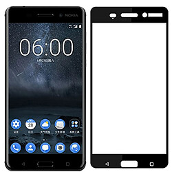 Nokia 6 4G : Protection d'écran FULL COVER noir en verre trempé - Tempered glass Screen protector 9H premium / Films vitre Protecteur d'écran Nokia 6 smartphone 2017/2018 - Accessoires XEPTIO