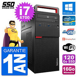 PC Tour Lenovo ThinkCentre M700 Intel i7-6700 RAM 16Go SSD 120Go Windows 10 Wifi - Occasion