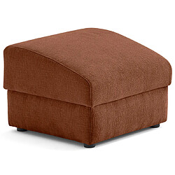 Lisa Design Bastille - pouf en tissu velours relief