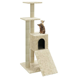 Acheter Arbre à chat avec griffoirs,niche pour chat en sisal Crème 92 cm -MN61896