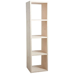 Aubry Gaspard Etagère modulable 4 cases en épicéa 4 cases. Etagère modulable 4 cases en épicéa 4 cases