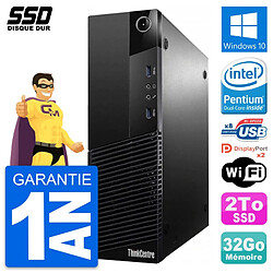 PC Lenovo ThinkCentre M83 SFF Intel G3220 RAM 32Go SSD 2To Windows 10 Wifi - Occasion