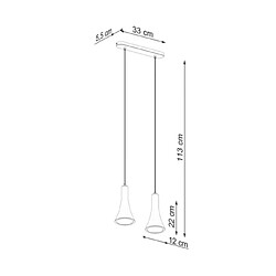 Luminaire Center Suspension Rea Béton Béton pas cher