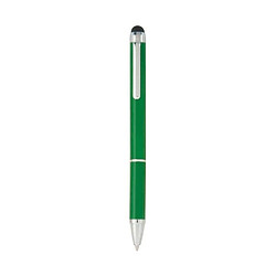 Totalcadeau Stylo en aluminium avec pointe en caoutchouc à bille encre bleu Couleur - Jaune pas cher