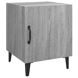 vidaXL Table de chevet Sonoma gris Bois d'ingénierie